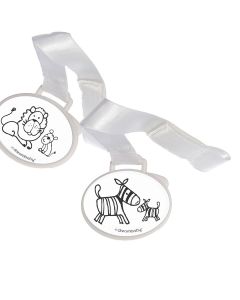 Lion and Zebra Pacifier Holders - 2 Pack