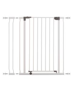Liberty Extra Tall 29.5-36.5in Auto Close Metal Baby Gate - White