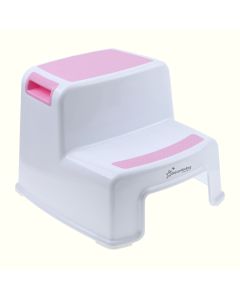 2-Up Step Stool - Pink & White