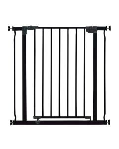 Liberty 29.5-33in Auto Close Metal Baby Safety Gate - Black