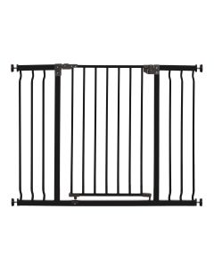 Liberty Extra Wide 39-42in Easy Close Metal Baby Safety Gate - Black