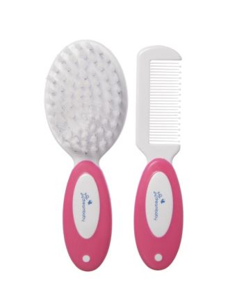 Deluxe Brush & Comb Set - Pink