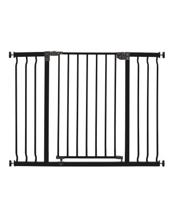 Liberty Extra Wide 39-42in Auto Close Metal Baby Safety Gate - Black