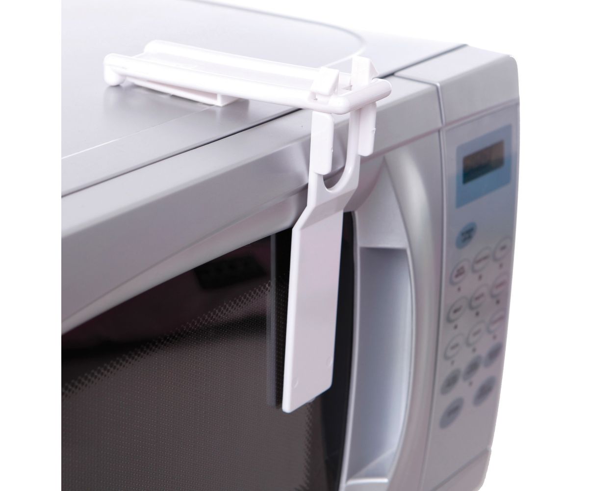 Microwave oven safety lock